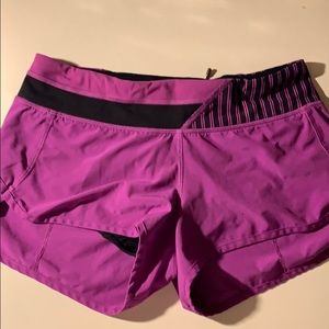 Lululemon 4 way speed shorts